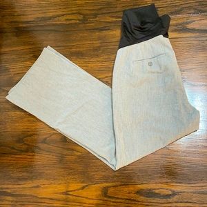 LOFT gray maternity trousers